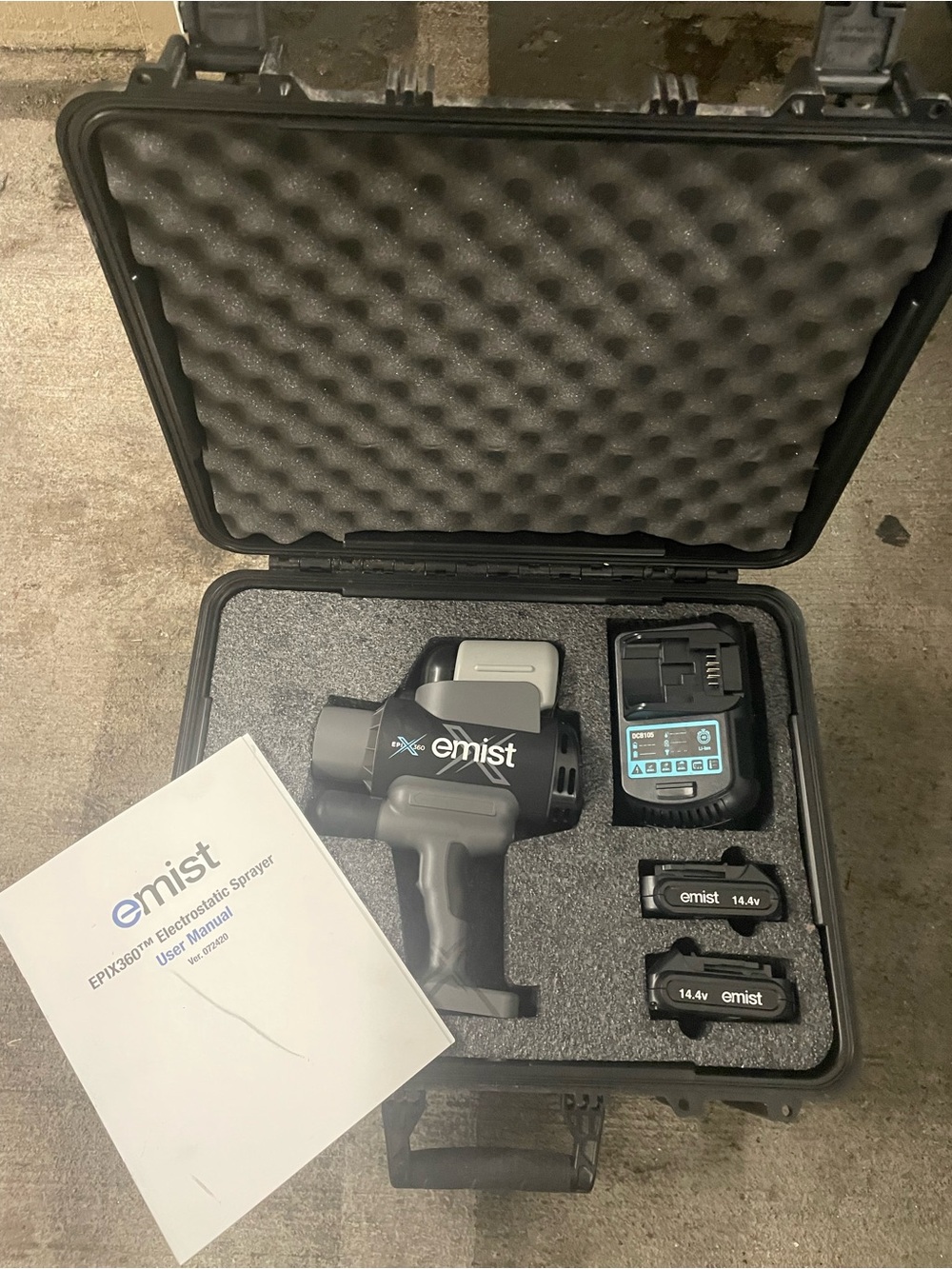 EMIST EPIX360 Electrostatic Disinfectant Cordless Handheld Sprayer